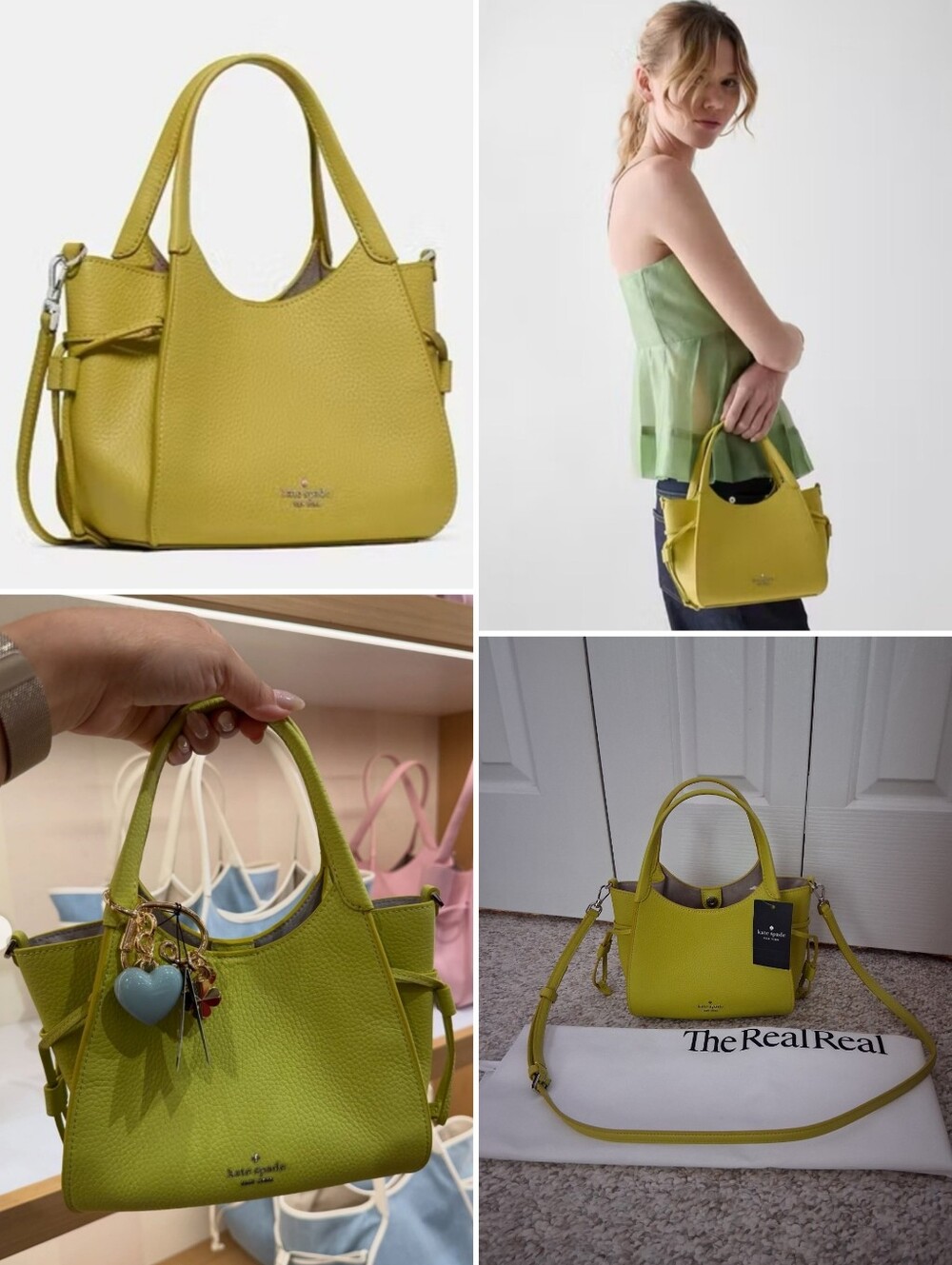 NWT! Kate Spade Pebbled Leather "Stash" Small Crossbody Satchel